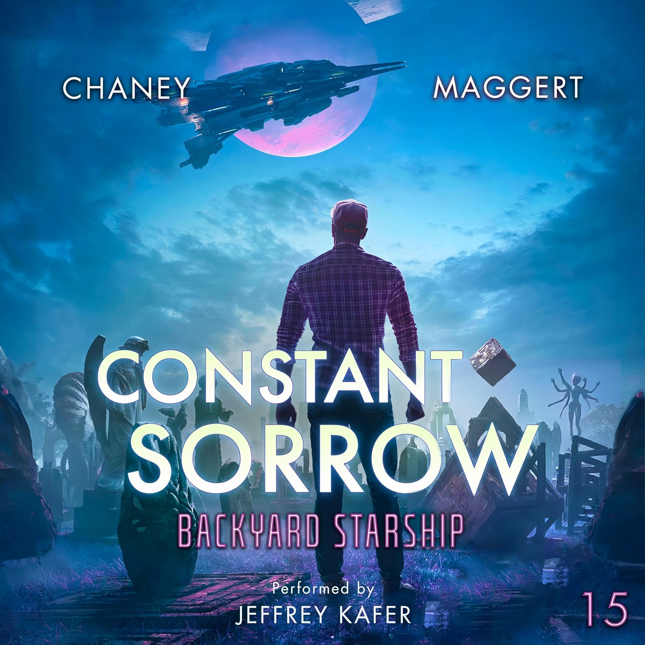 Audiobook cover for Backyard starship 
