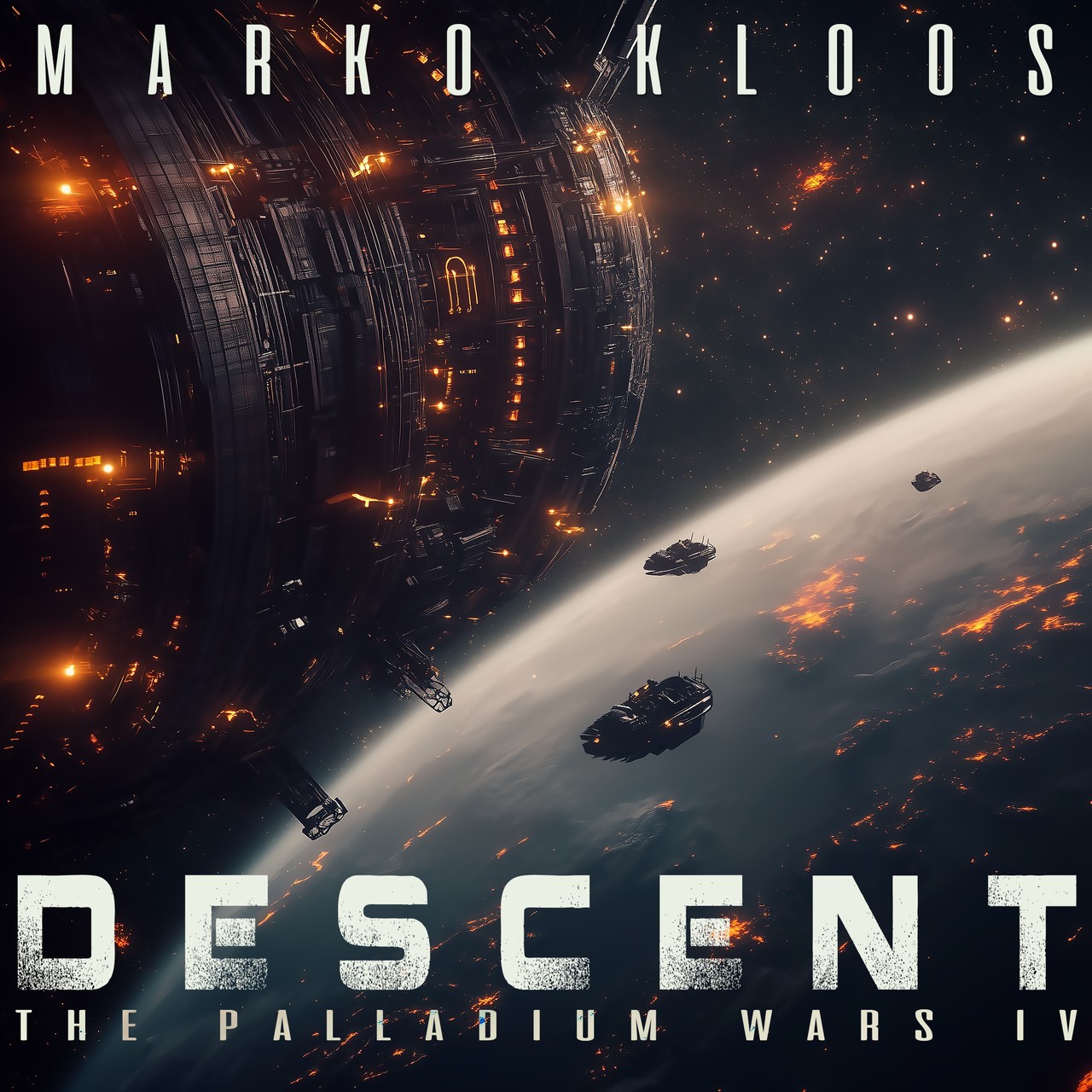 Audiobook cover for Descent: The Palladium Wars, Book 4