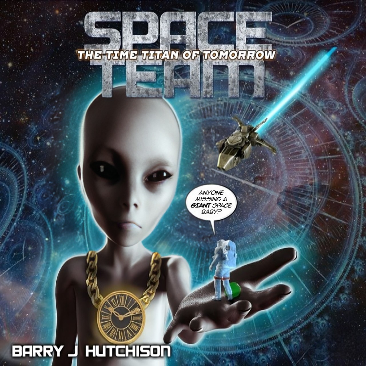 Audiobook cover for Space Team: The Time Titan of Tomorrow