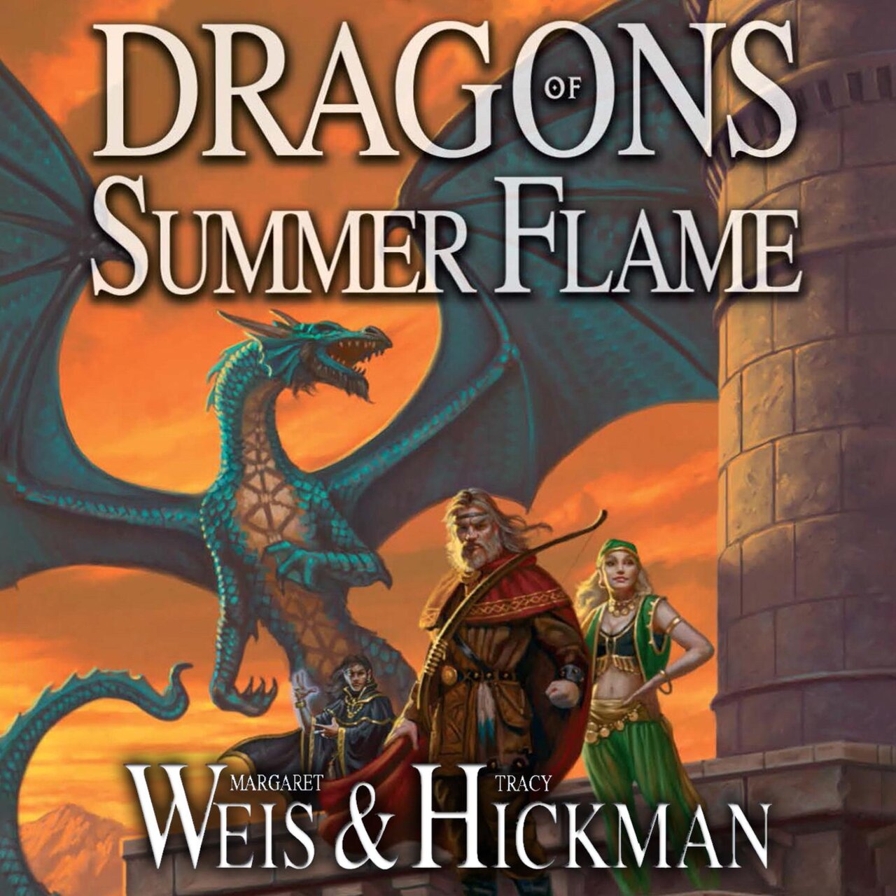 Audiobook cover for Dragons of Summer Flame