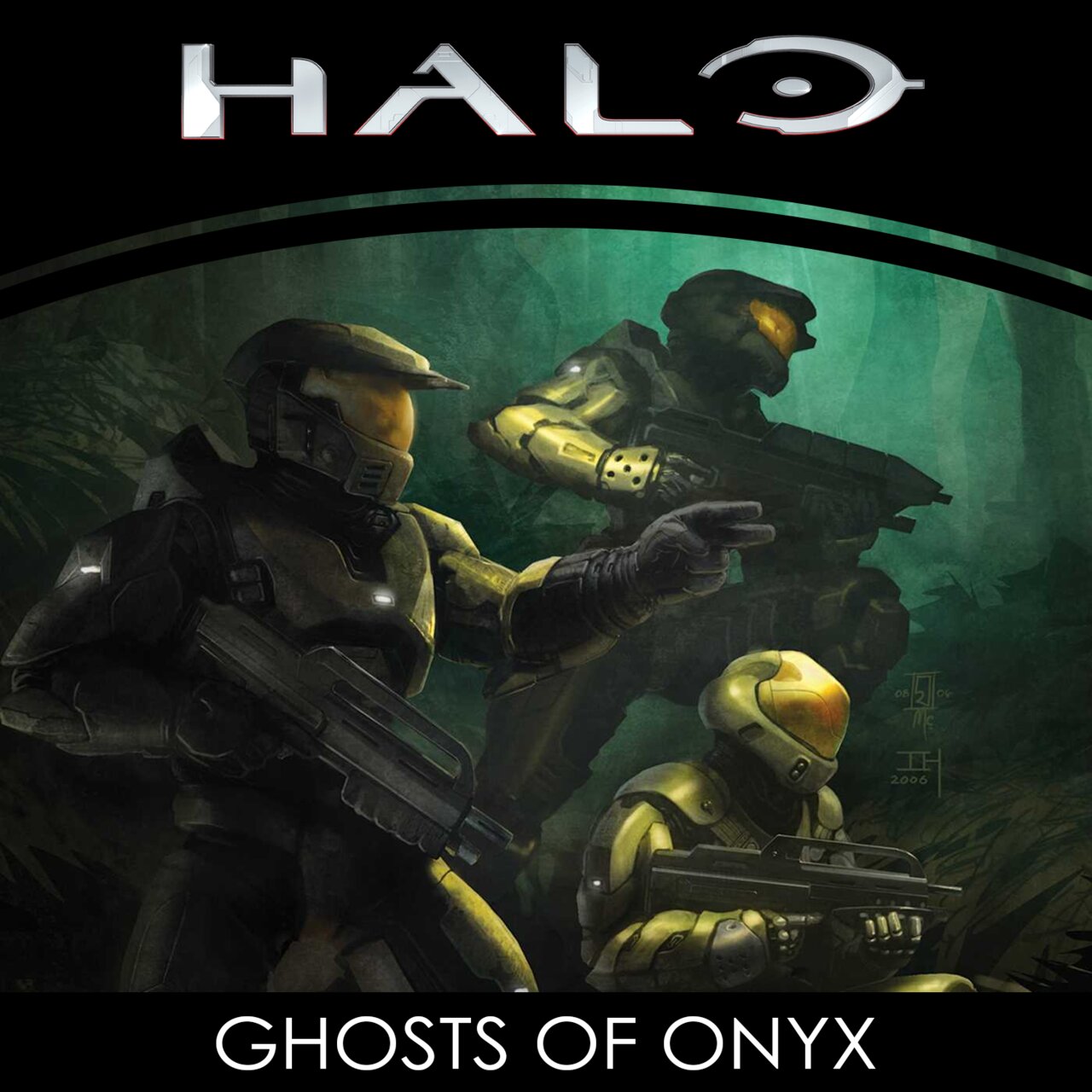 Audiobook cover for Ghosts of Onyx (Halo)