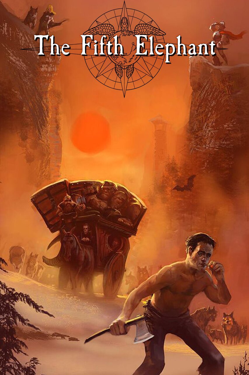 Audiobook cover for The Fifth Elephant