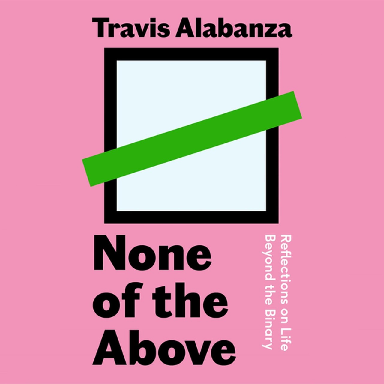 Audiobook cover for None of the Above