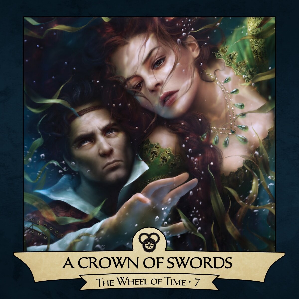 Audiobook cover for A Crown of Swords (The Wheel of Time, Book 7)