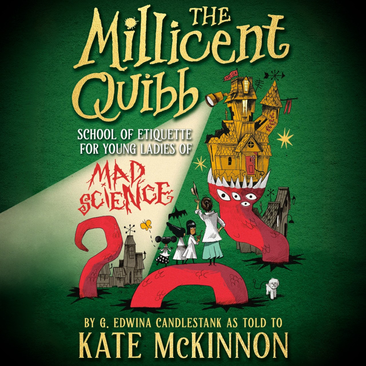 Audiobook cover for Millicent Quibb School of Etiquette for Young Ladies of Mad Science
