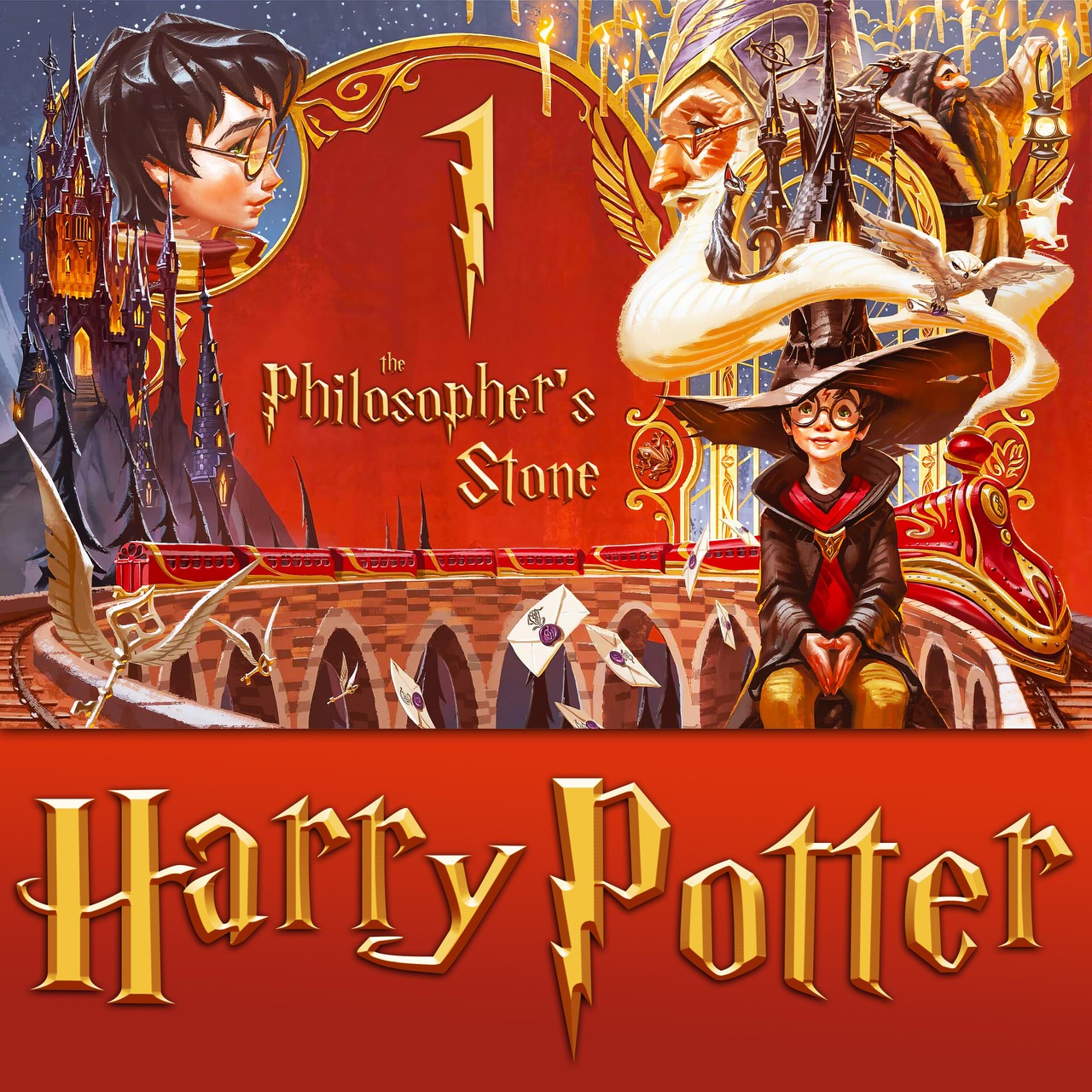 Audiobook cover for Harry Potter and the Philosopher's Stone