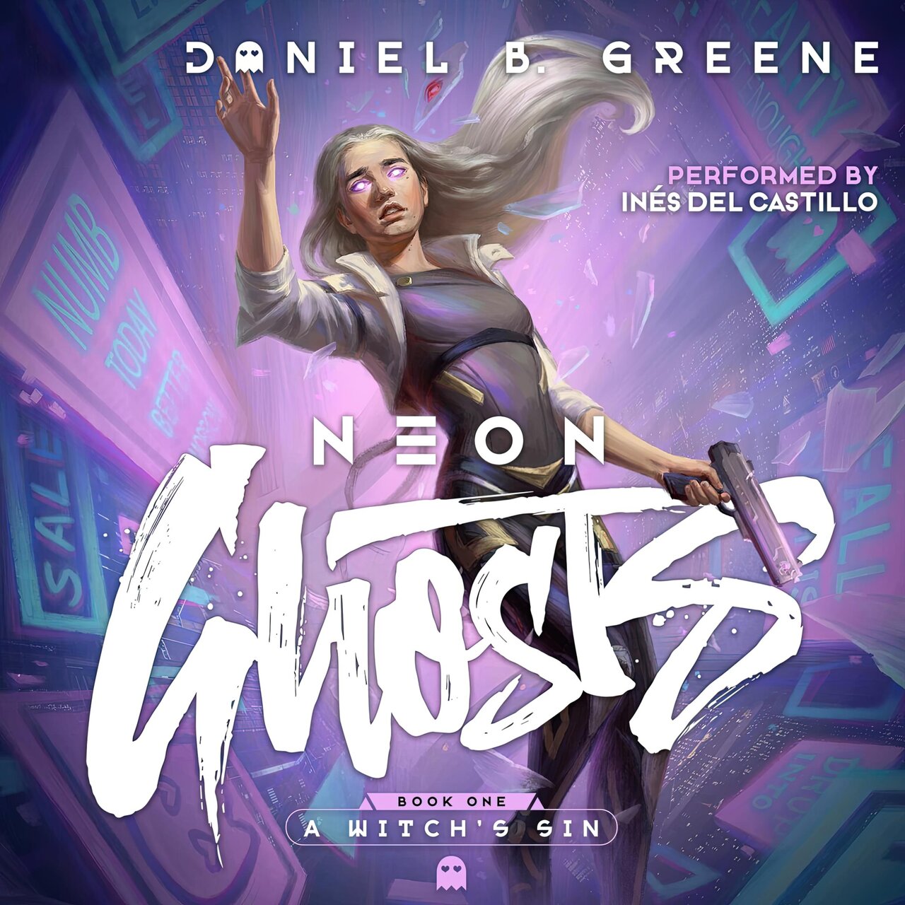 Audiobook cover for Neon Ghosts
