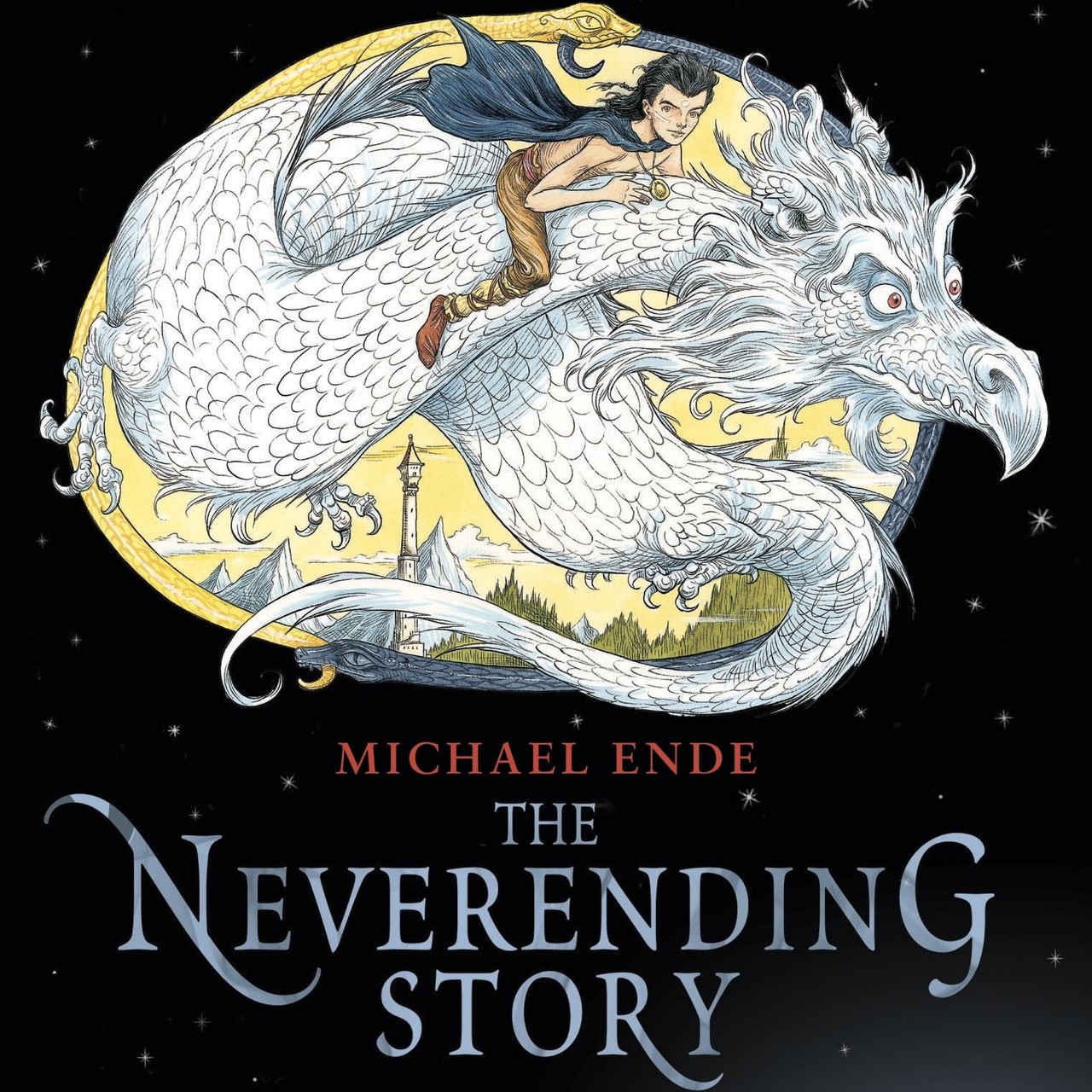 Audiobook cover for THE NEVERENDING STORY (ILLUSTRATED BY ROSWITHA QUADFLIEG)