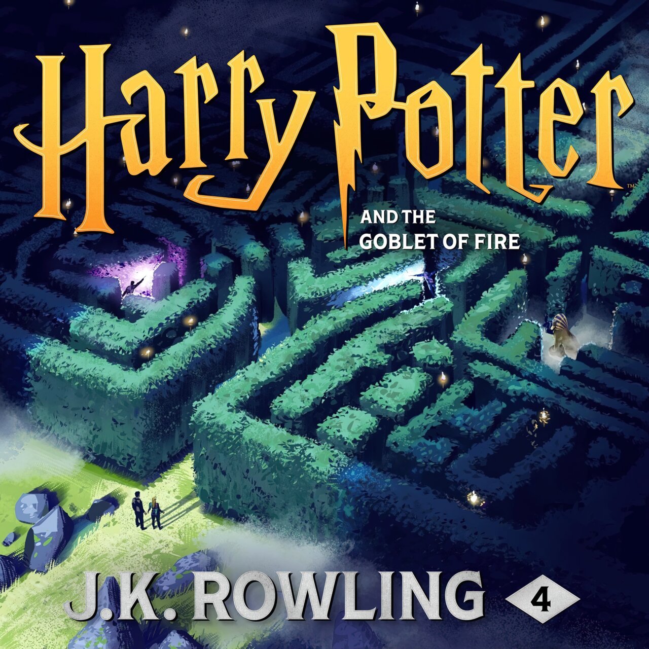 Audiobook cover for Harry Potter and the Goblet of Fire by J. K. Rowling