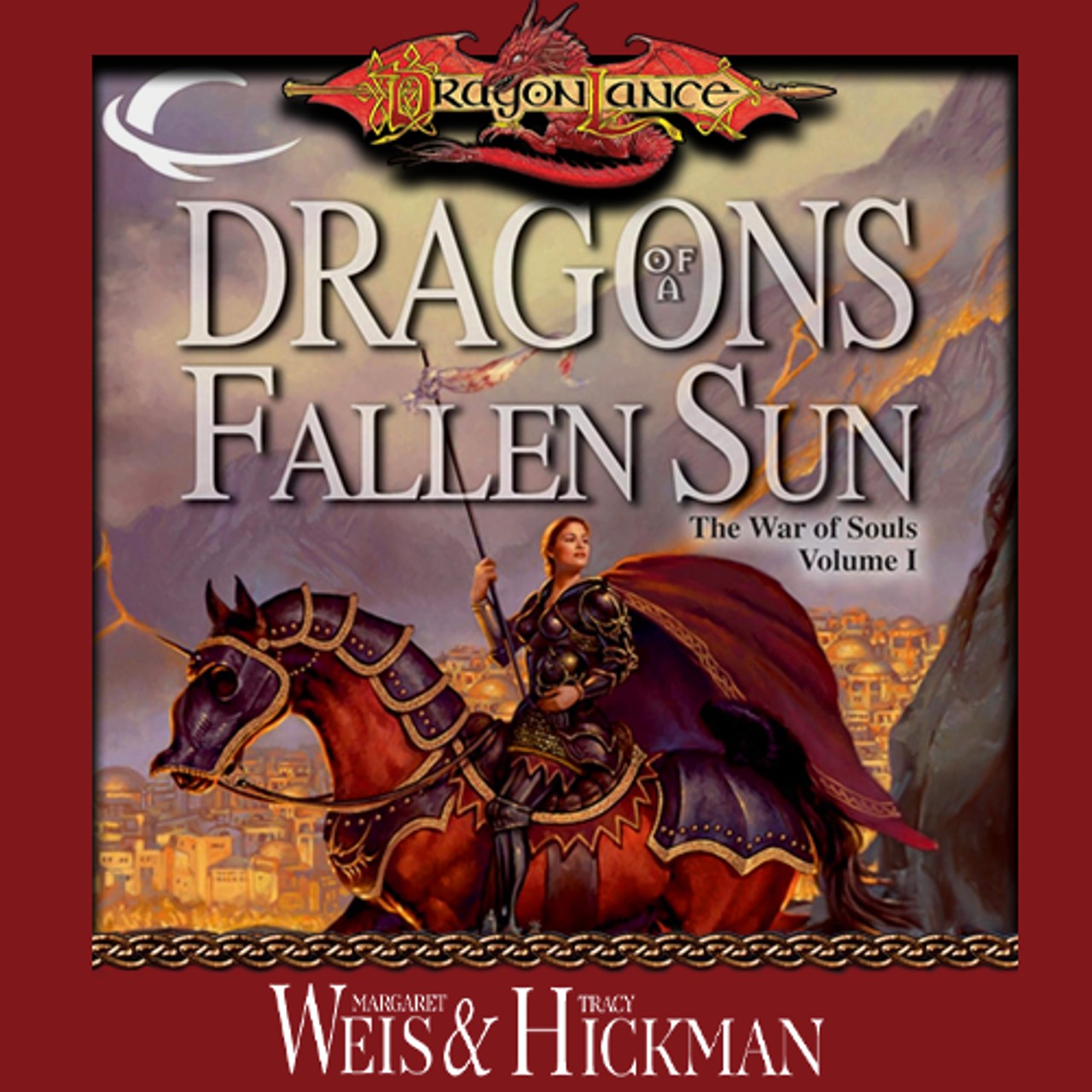 Audiobook cover for Dragons of a Fallen Sun