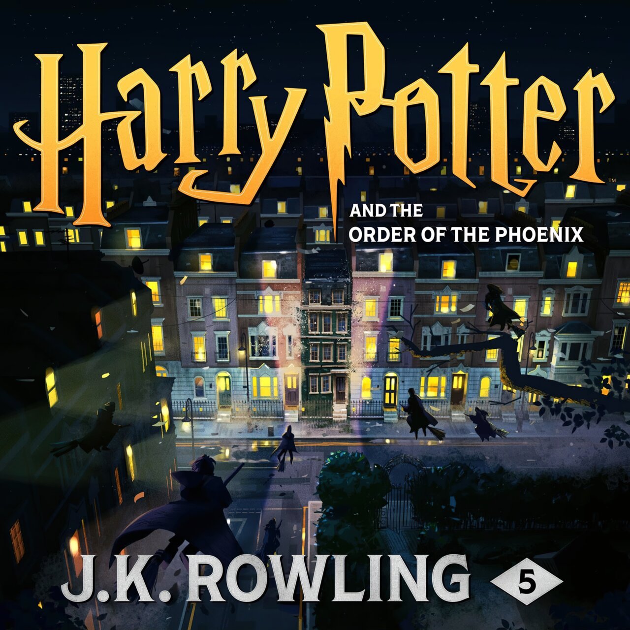 Audiobook cover for Harry Potter and the Order of the Phoenix