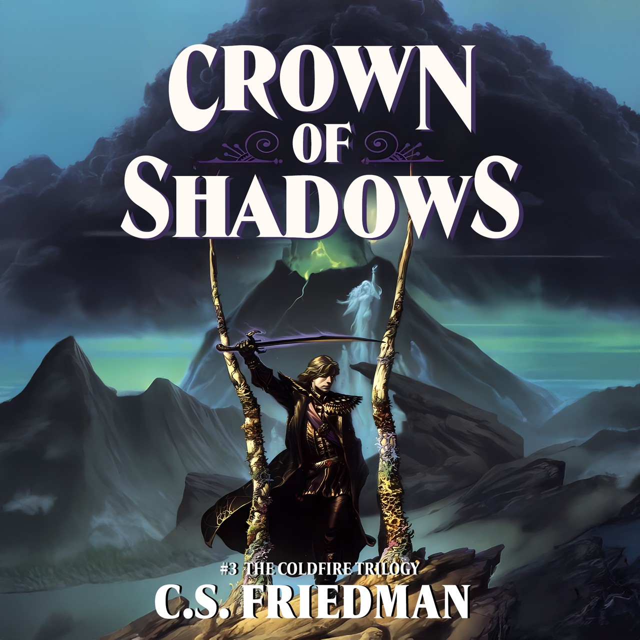 Audiobook cover for Crown of Shadows (The Coldfire Trilogy, Book 3)