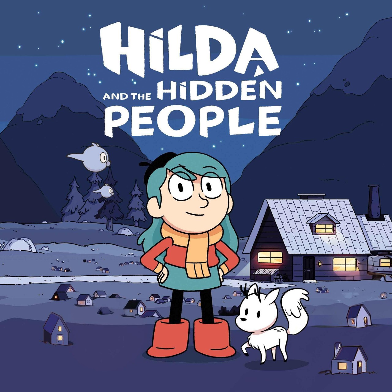 Audiobook cover for Hilda and the hidden people