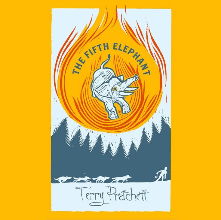 Audiobook cover for The Fifth Elephant