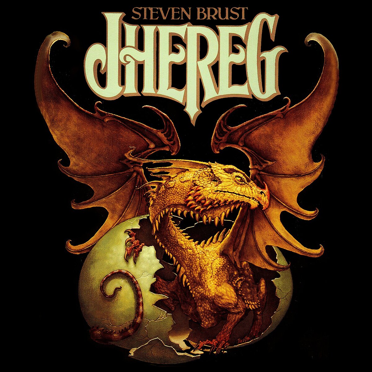 Audiobook cover for The book of Jhereg: contains the complete text of Jhereg, Yendi, and Teckla