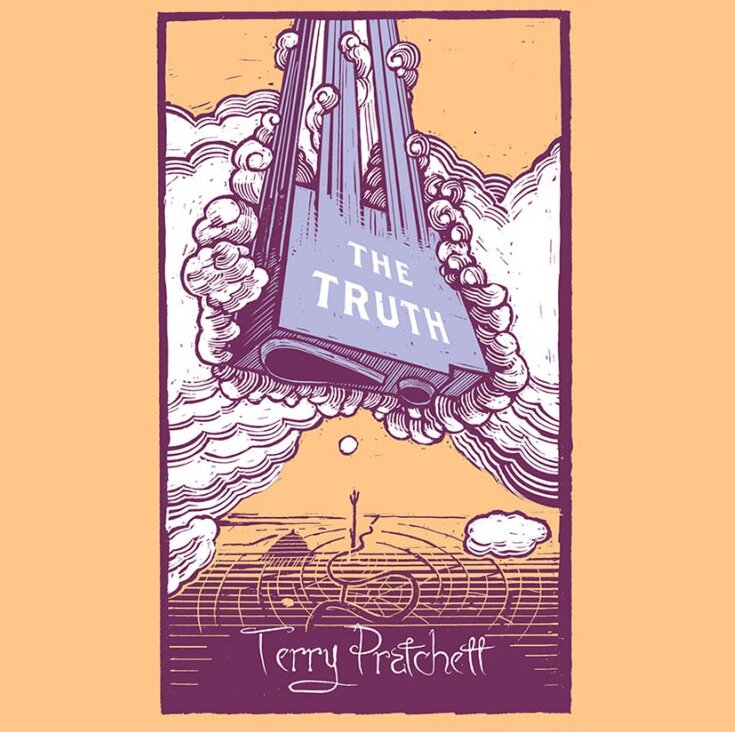 Audiobook cover for Terry Pratchett's The Truth: Stage Adaptation