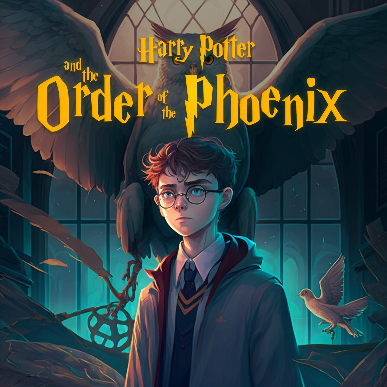 Audiobook cover for Harry Potter and the Order of the Phoenix