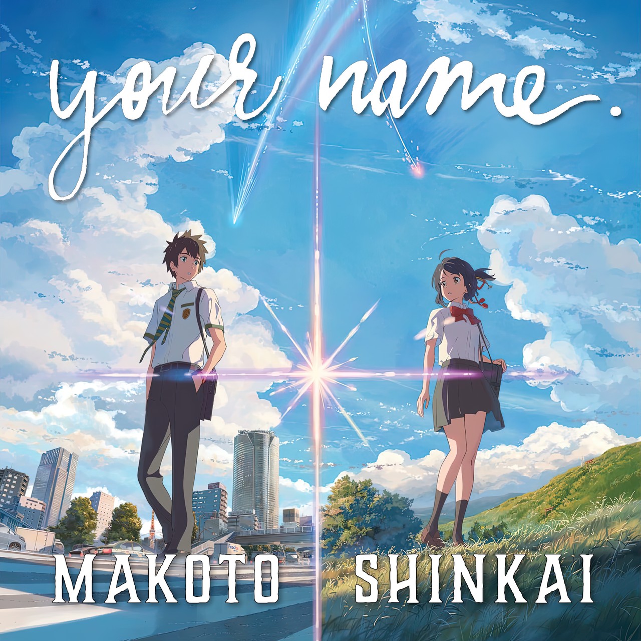 Audiobook cover for Your Name. Storyboard by Makoto Shinkai 2