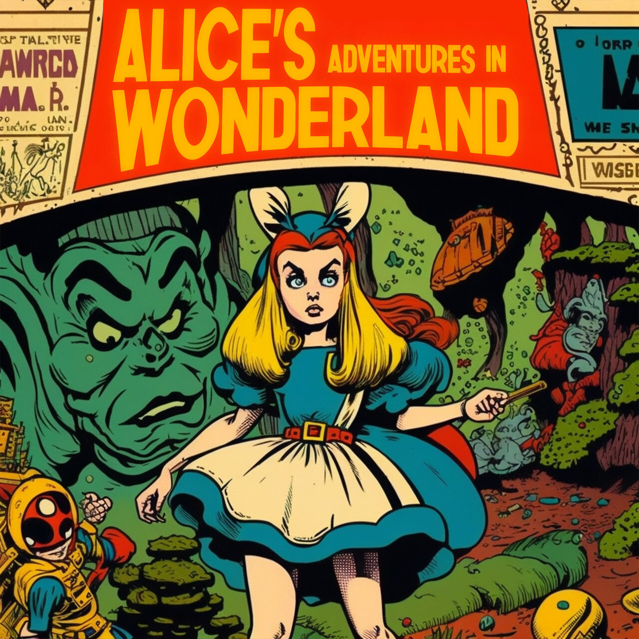Audiobook cover for Alice's Adventures in Wonderland