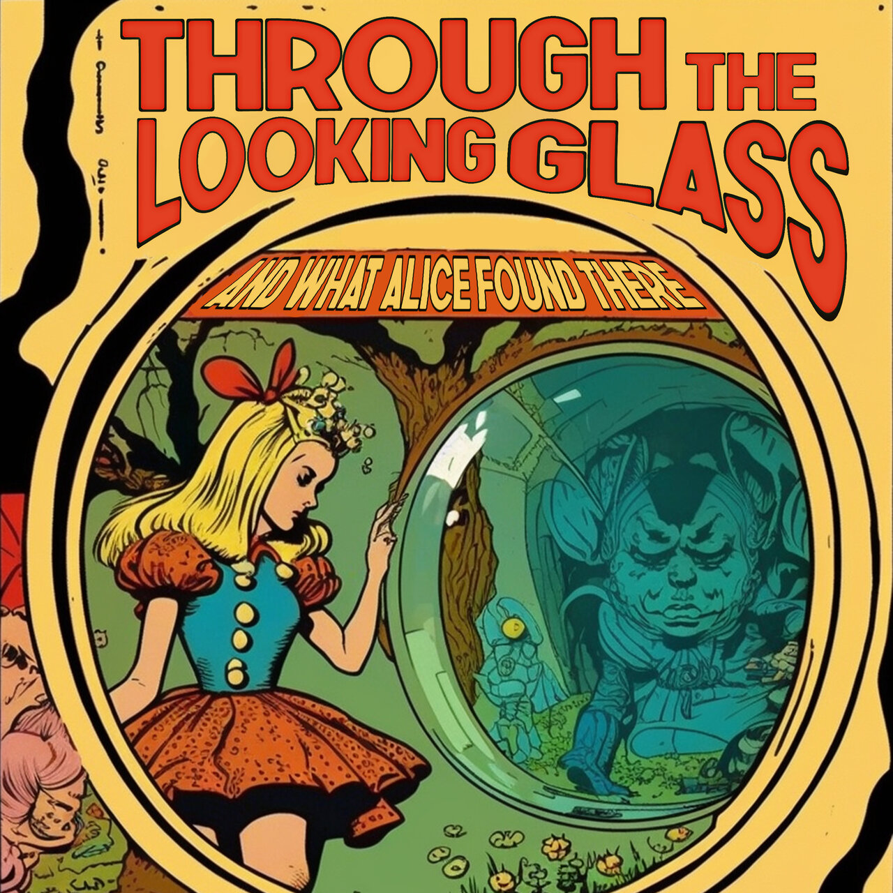 Audiobook cover for Through the Looking-Glass, and What Alice Found There