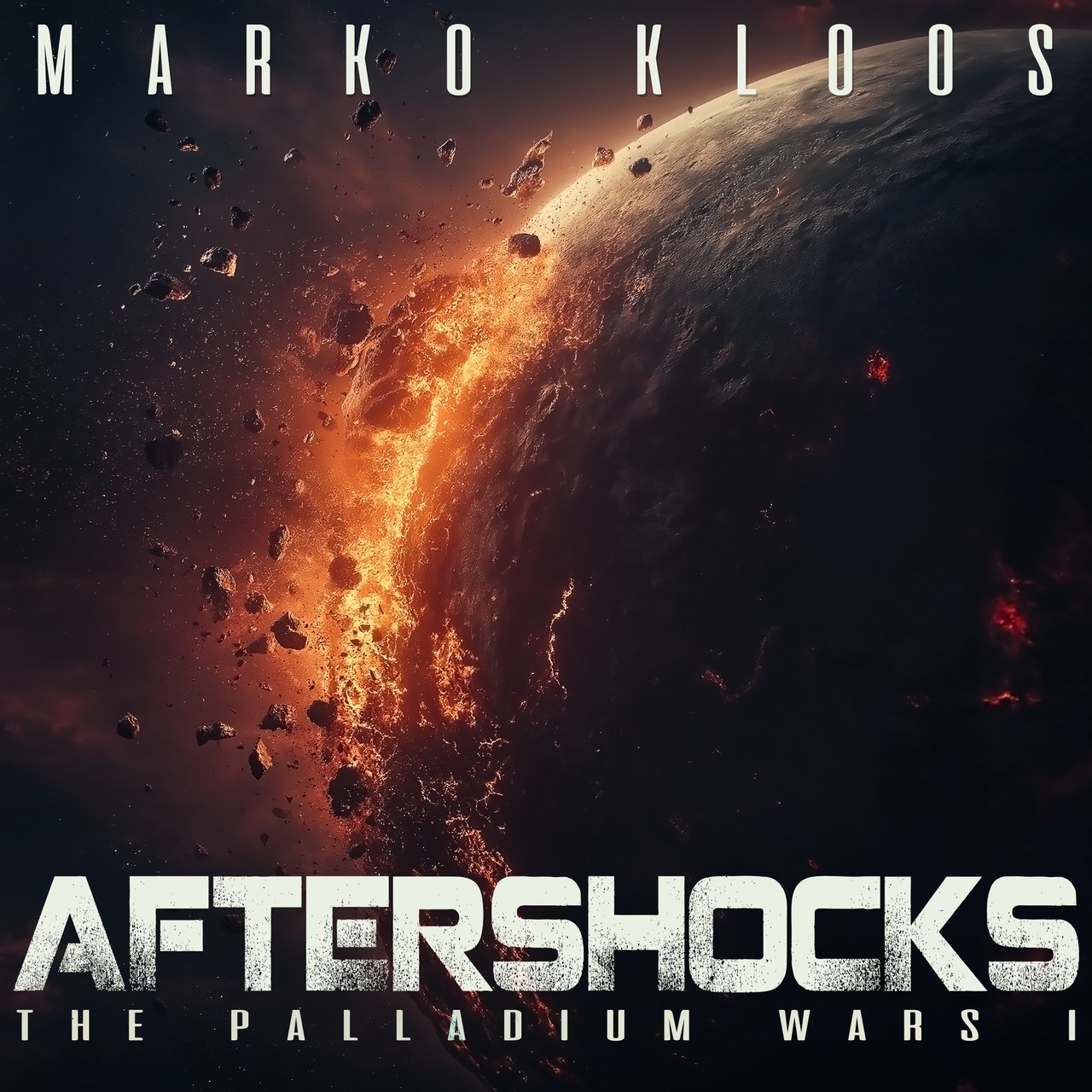 Audiobook cover for Aftershocks (The Palladium Wars)