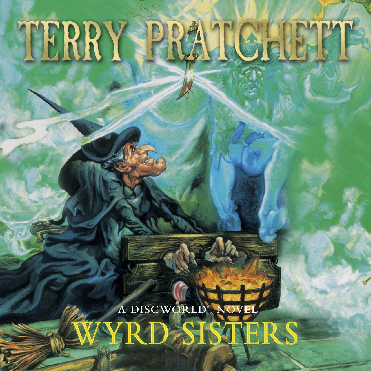 Audiobook cover for Wyrd Sisters