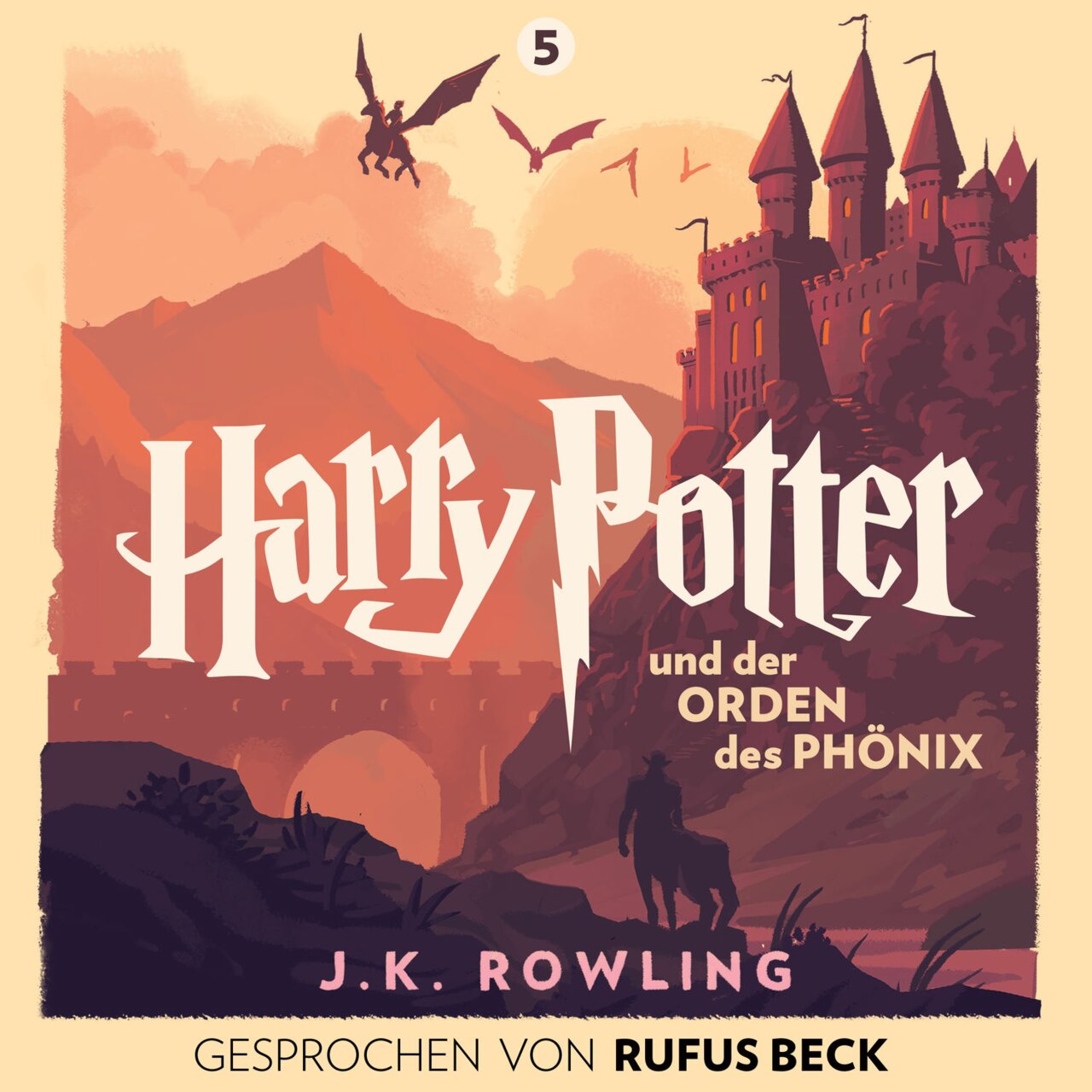 Audiobook cover for Harry Potter and the Order of the Phoenix