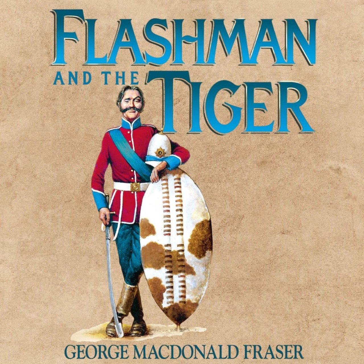 Audiobook cover for Flashman and the tiger and other extracts from The Flashman Papers