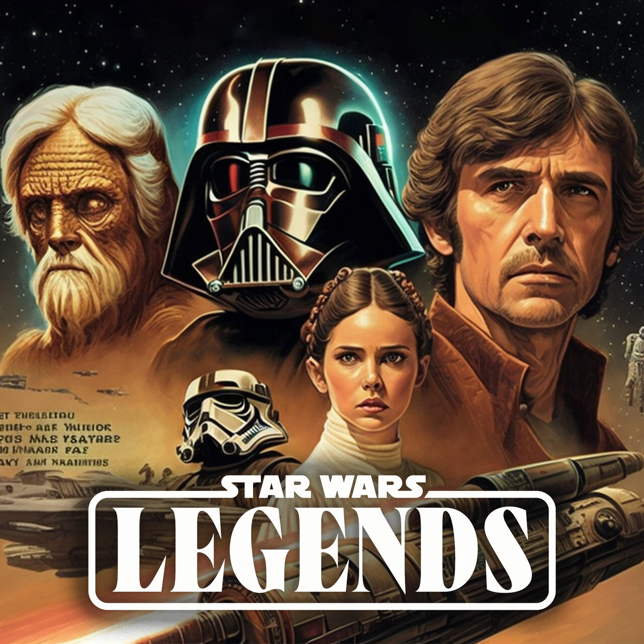 Audiobook cover for Star Wars Legends Colouring Book