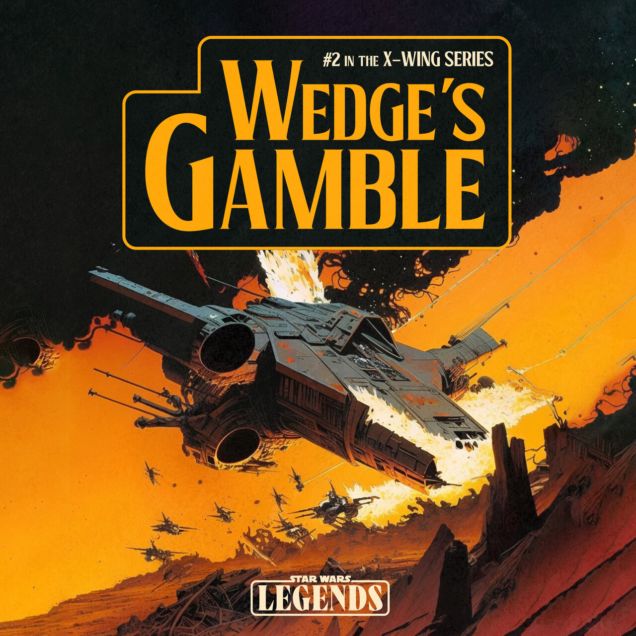 Audiobook cover for Star Wars: Wedge's Gamble