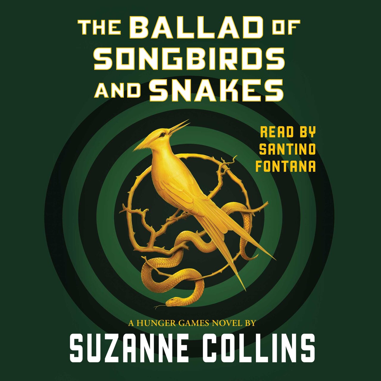 Audiobook cover for The Ballad of Songbirds and Snakes