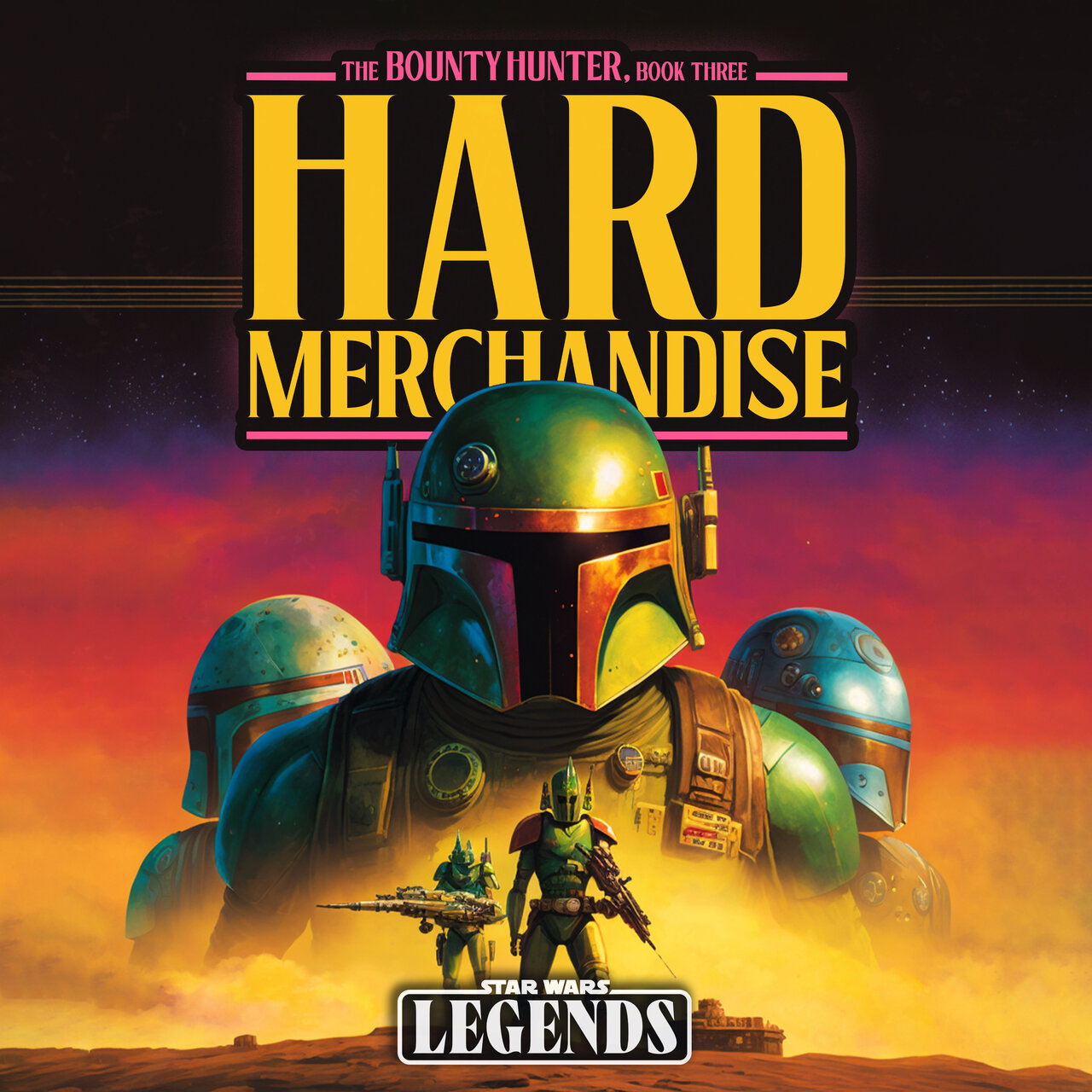 Audiobook cover for Star Wars - The Bounty Hunter Wars - Hard Merchandise