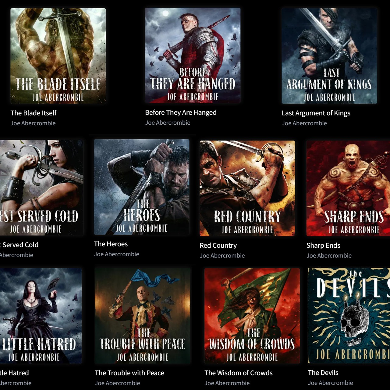 Audiobook cover for First Law Trilogy Boxed Set