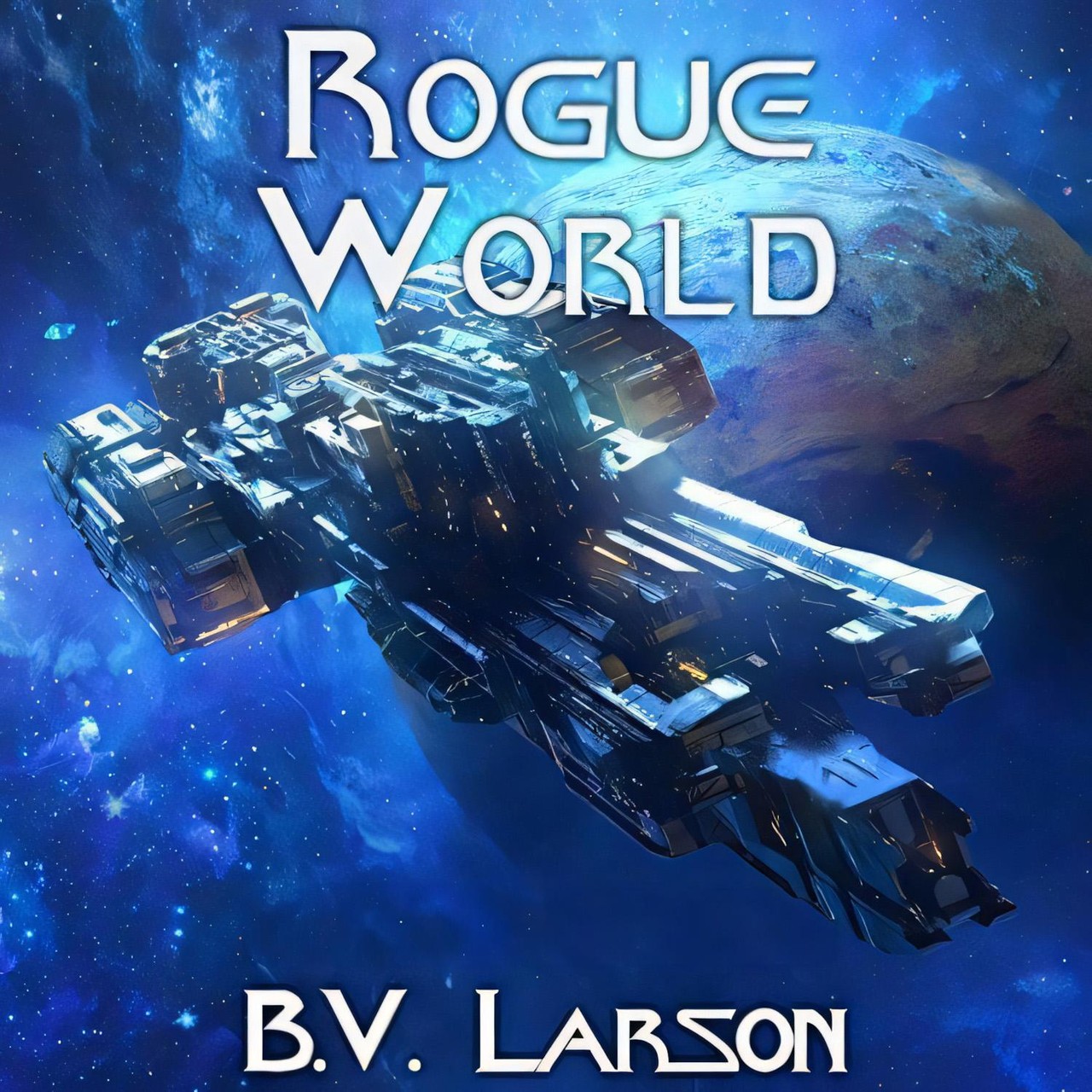 Audiobook cover for Rogue World (Undying Mercenaries #7)
