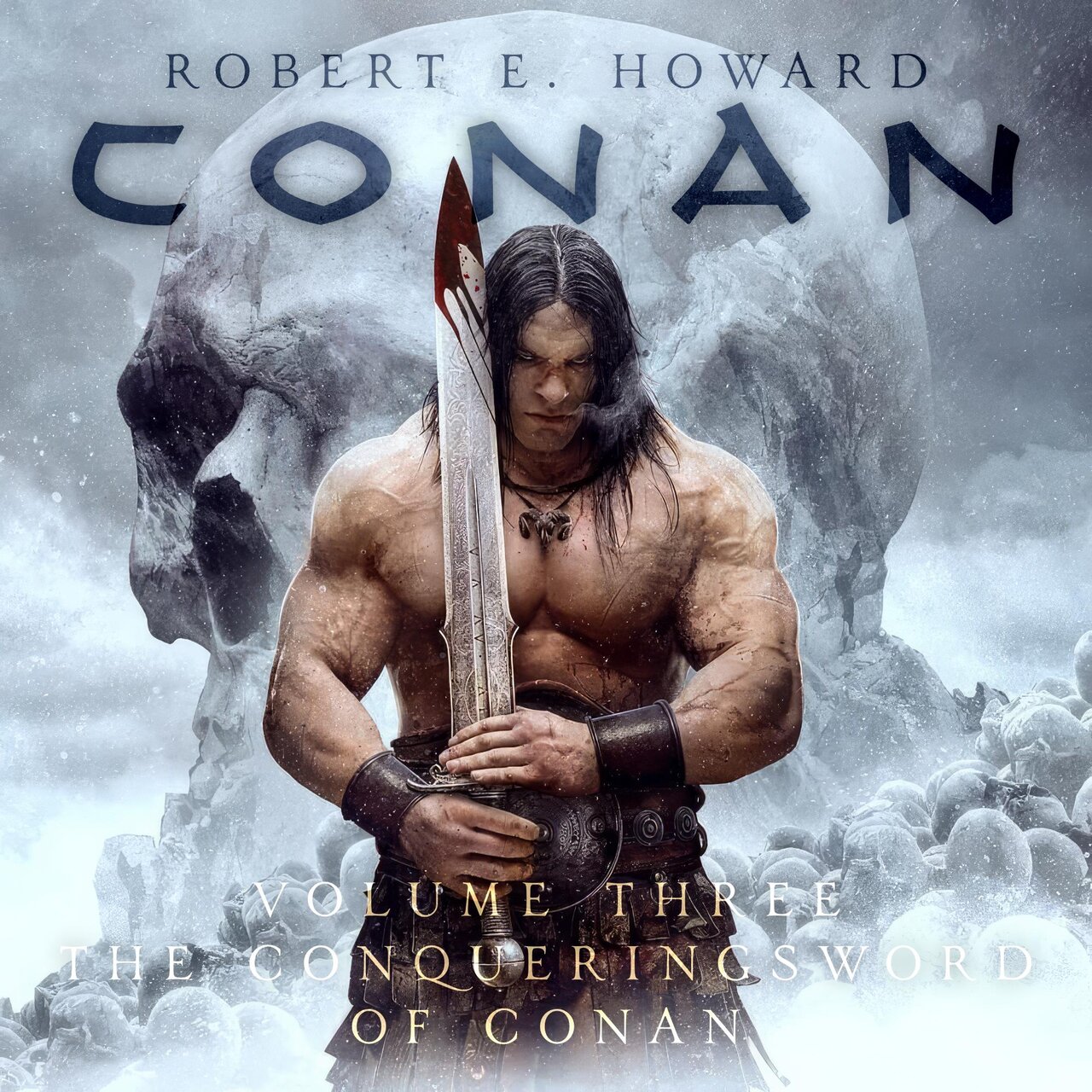 Audiobook cover for The Conquering Sword of Conan