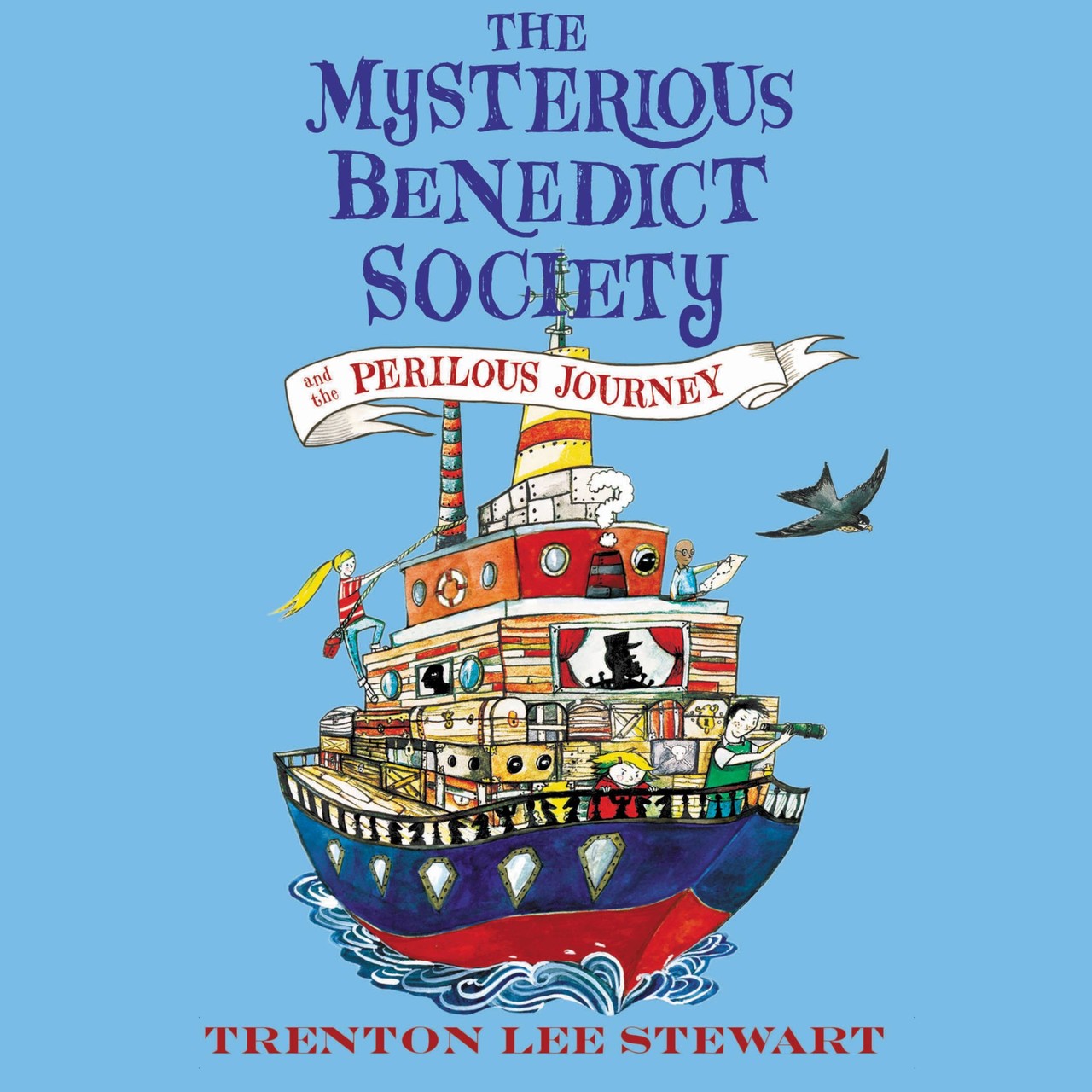 Audiobook cover for The Mysterious Benedict Society and the Perilous Journey (The mysterious Benedict Society #2)