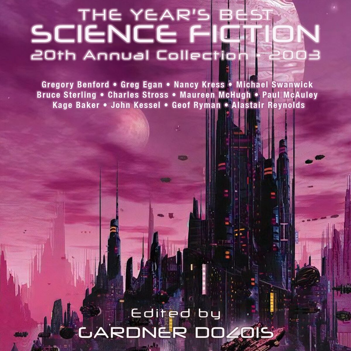 Audiobook cover for The year's best science fiction - Twentieth Annual Collection