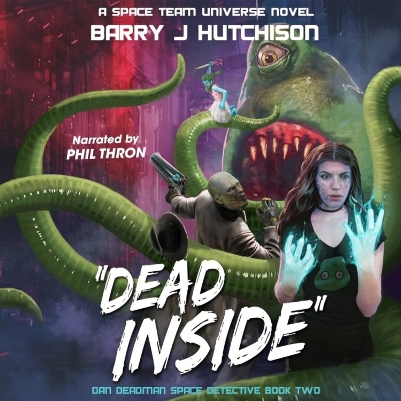 Audiobook cover for Dial D for Deadman: A Space Team Universe Novel (Dan Deadman Space Detective)