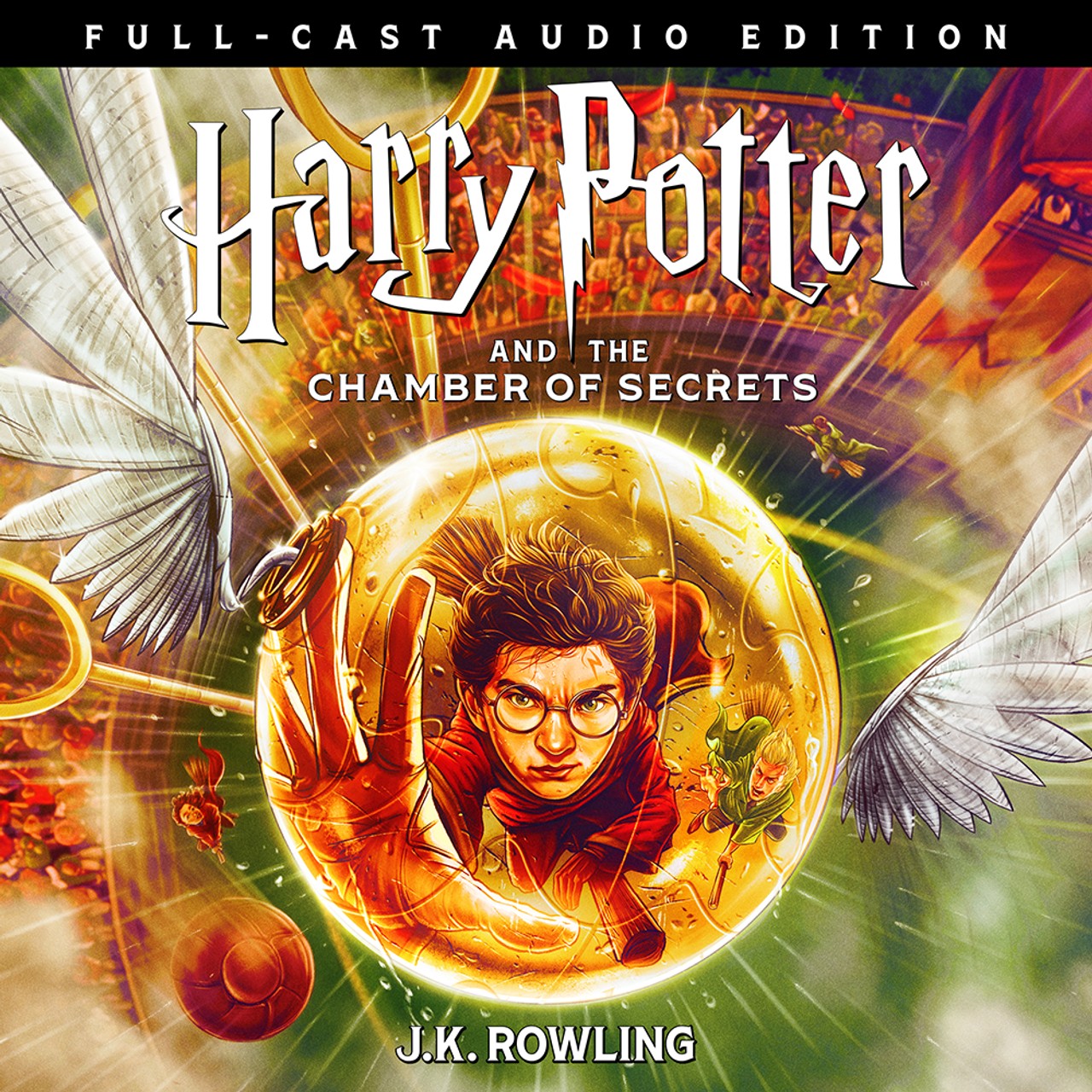 Audiobook cover for Harry Potter and the Chamber of Secrets