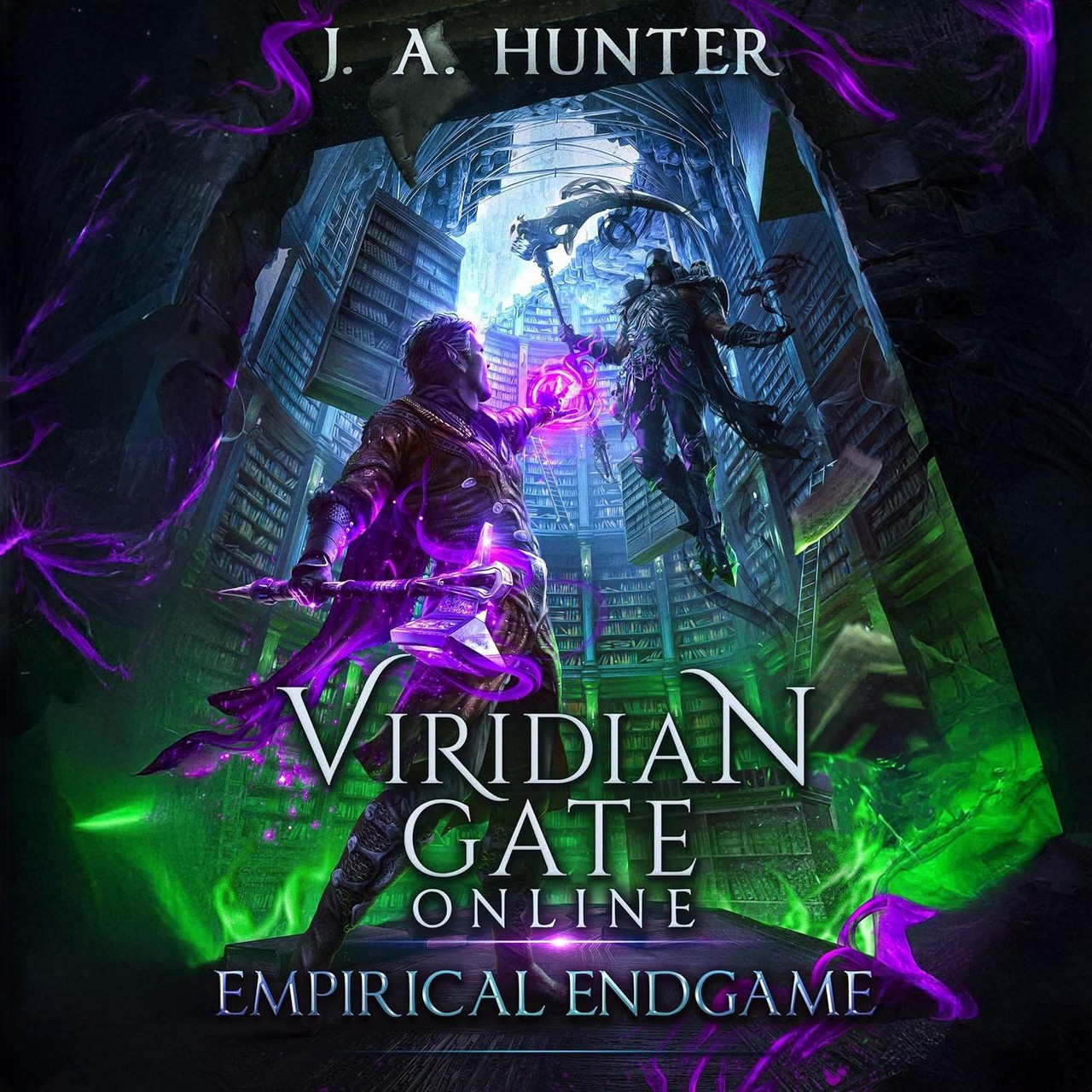 Audiobook cover for Viridian Gate Online: Cataclysm: A litRPG Adventure (The Viridian Gate Archives) (Volume 1)