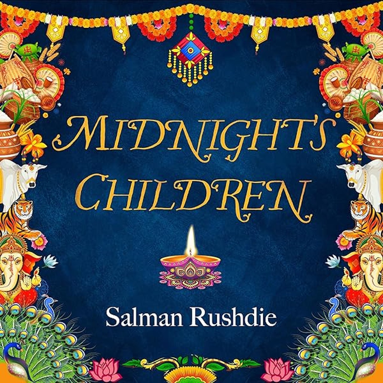 Audiobook cover for Salman Rushdie's Midnight's Children