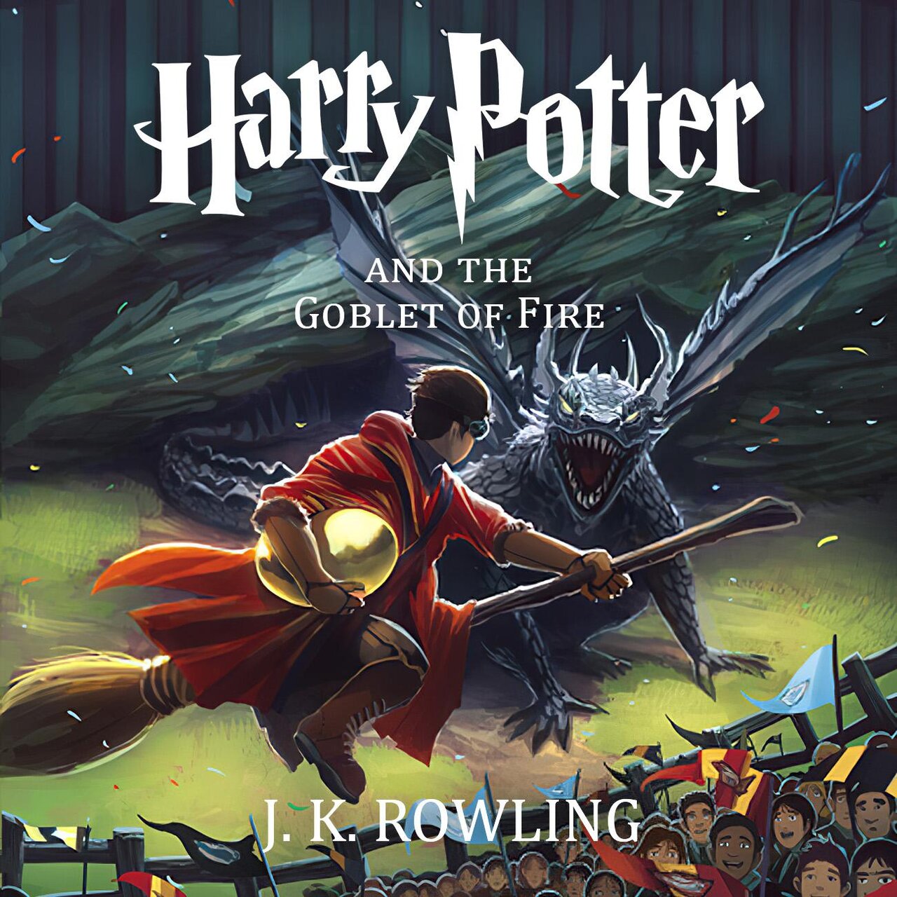 Audiobook cover for Harry Potter and the Goblet of Fire by J. K. Rowling