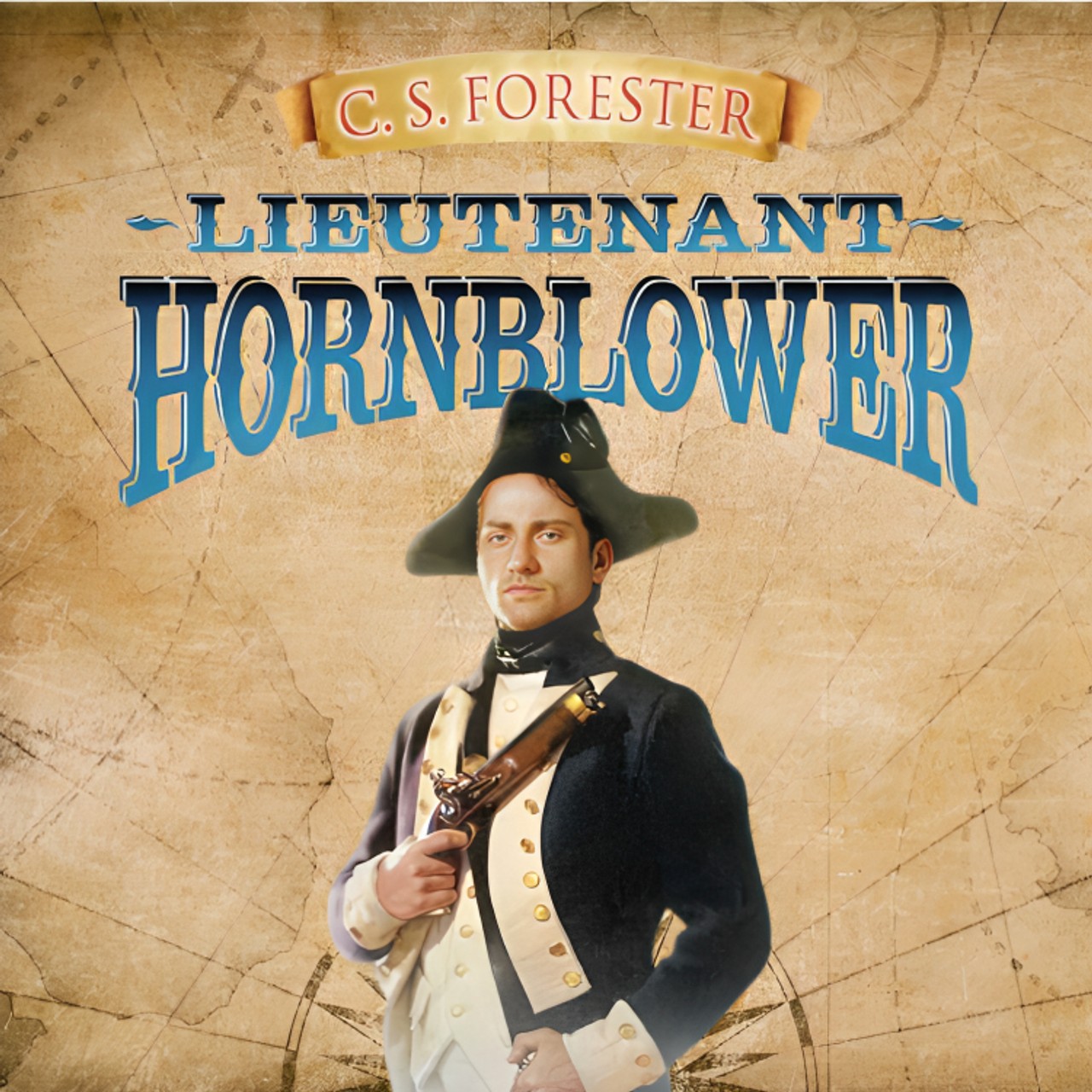 Audiobook cover for Lieutenant Hornblower by C. S. Forester (1998-11-01)