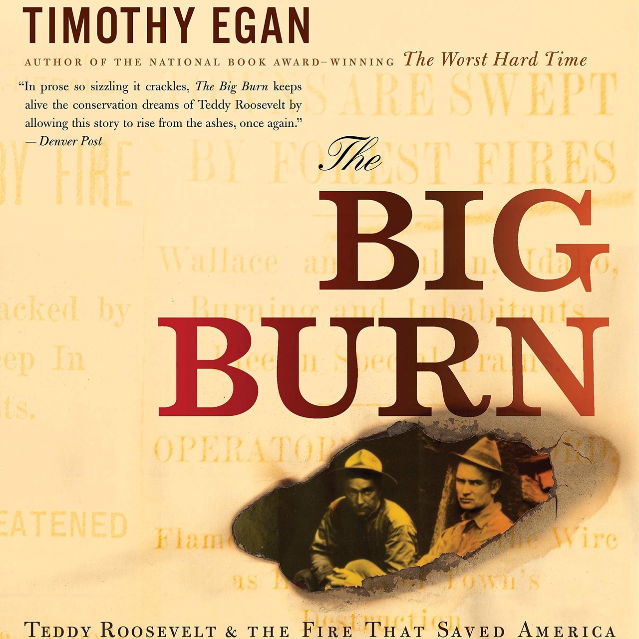 Audiobook cover for The big burn