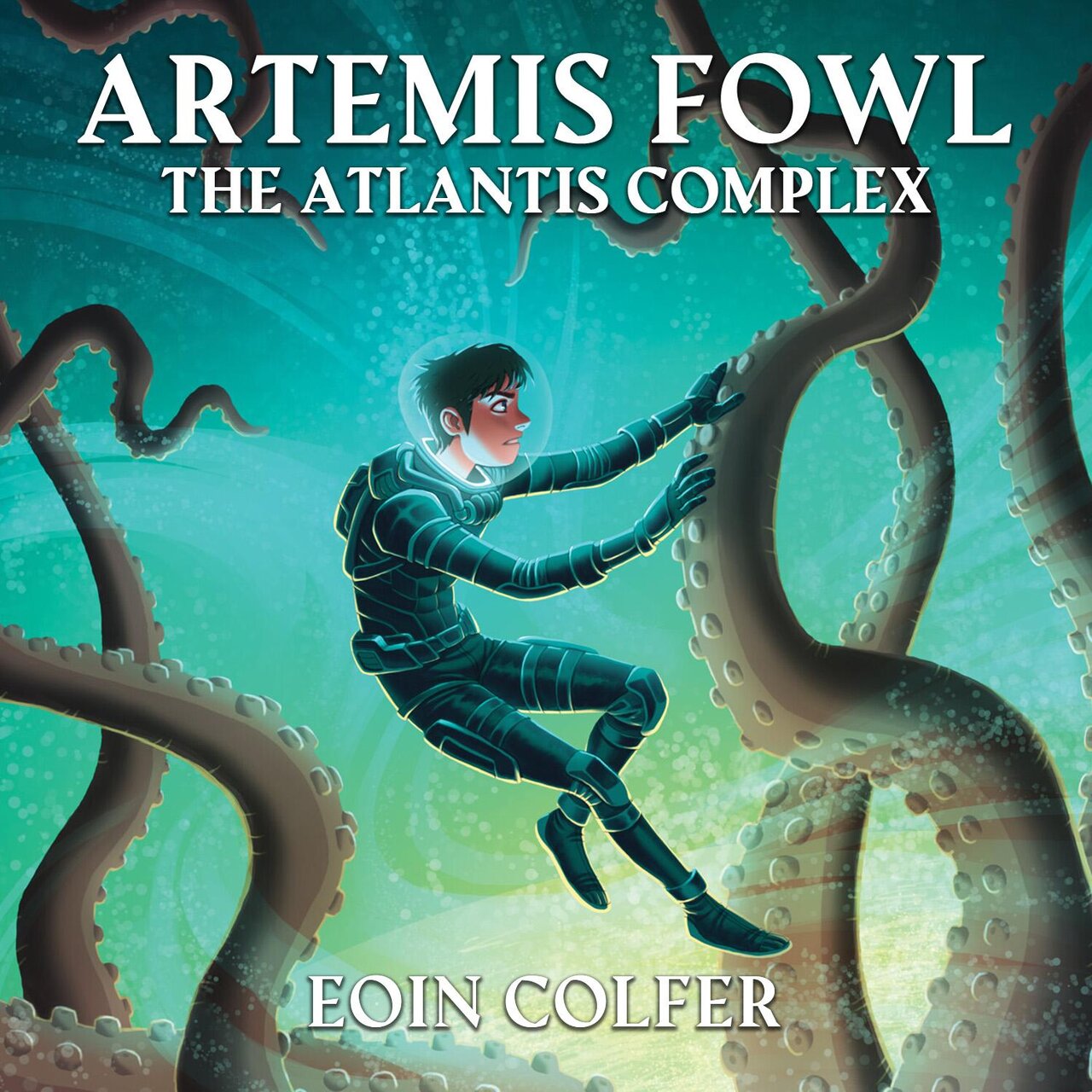 Audiobook cover for Artemis Fowl and the Atlantis Complex