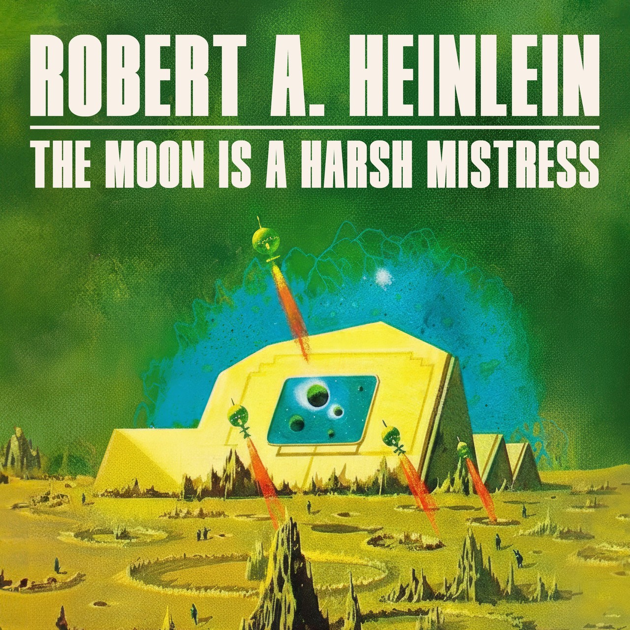Audiobook cover for The moon is a harsh mistress