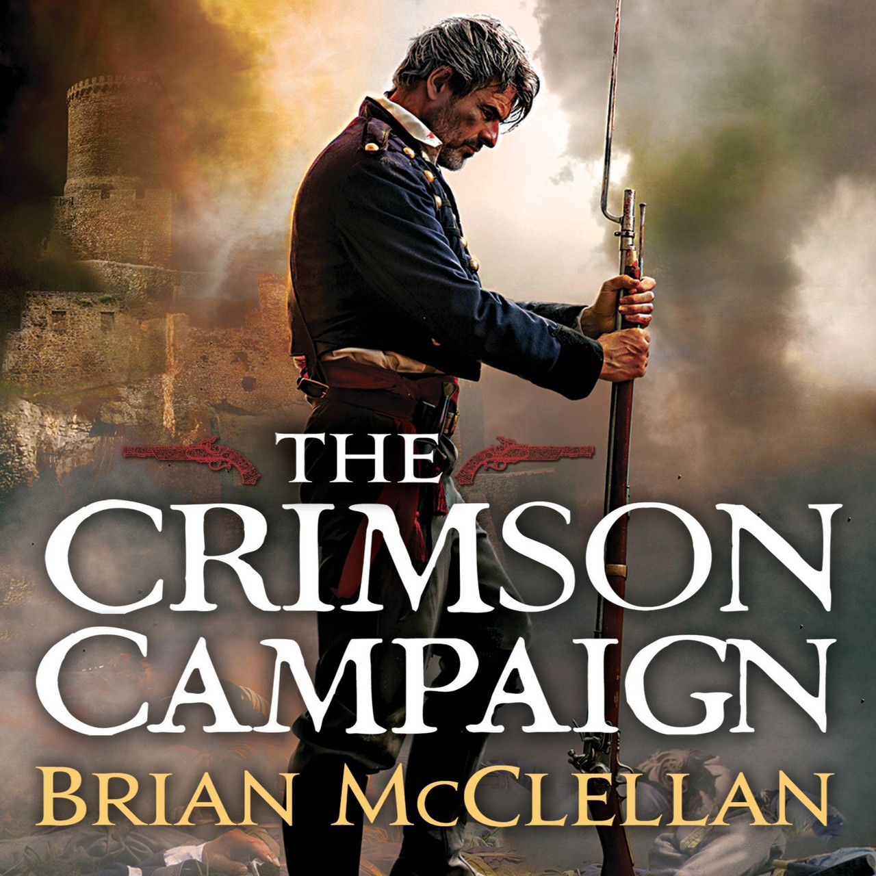 Audiobook cover for The Crimson Campaign (The Powder Mage Trilogy)