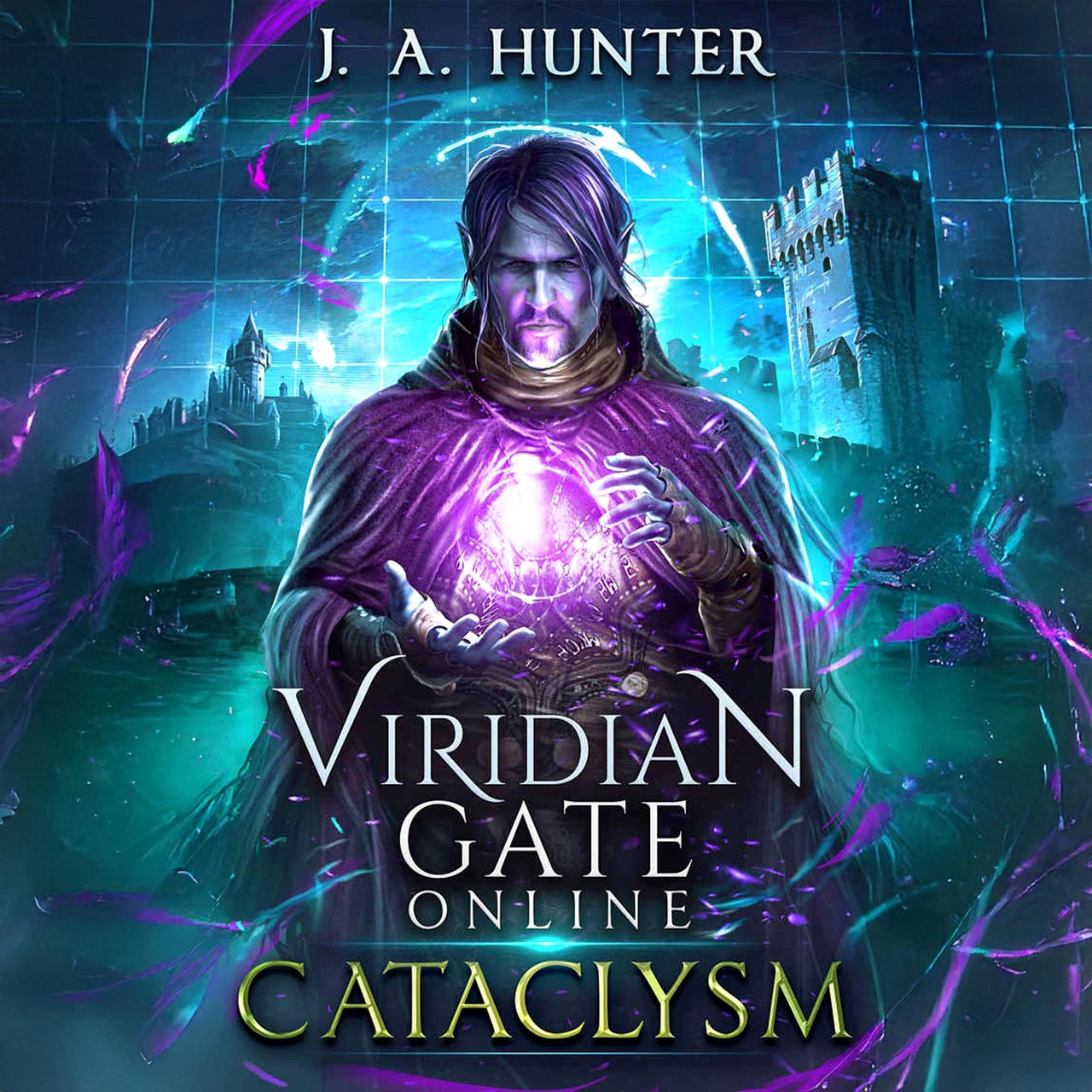 Audiobook cover for Viridian Gate Online: Cataclysm: A litRPG Adventure (The Viridian Gate Archives) (Volume 1)