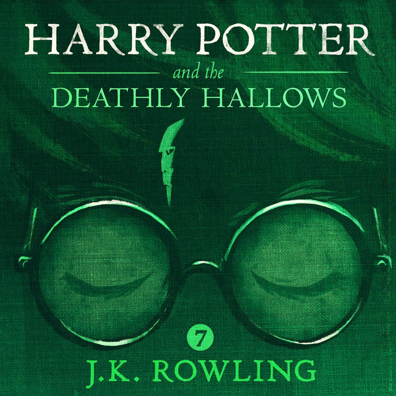 Audiobook cover for Harry Potter and the Deathly Hallows