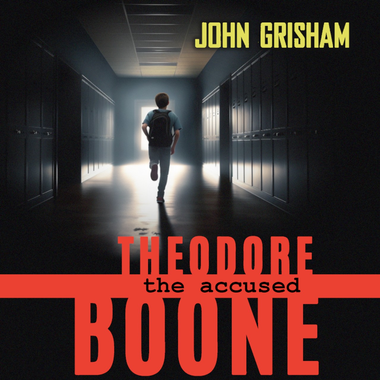 Audiobook cover for Theodore Boone, the accused